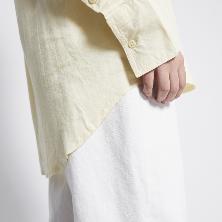 Linen blend shirt "Dina" Light Yellow